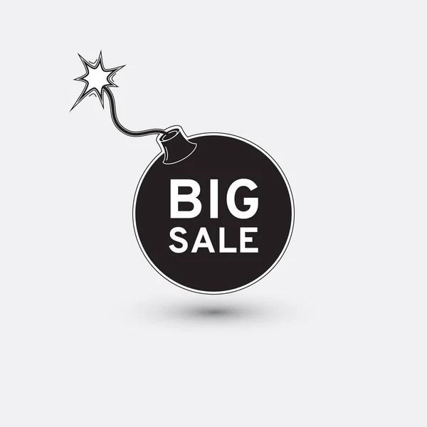 Big sale icon, bomb concept — Stock Vector