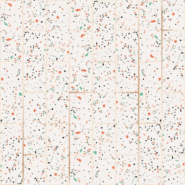 Terrazzo chão, fundo de mármore — Vetor de Stock