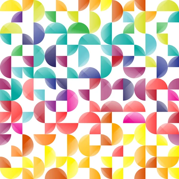 Abstraktní geometrické pozadí, barevné kruhy — Stockový vektor