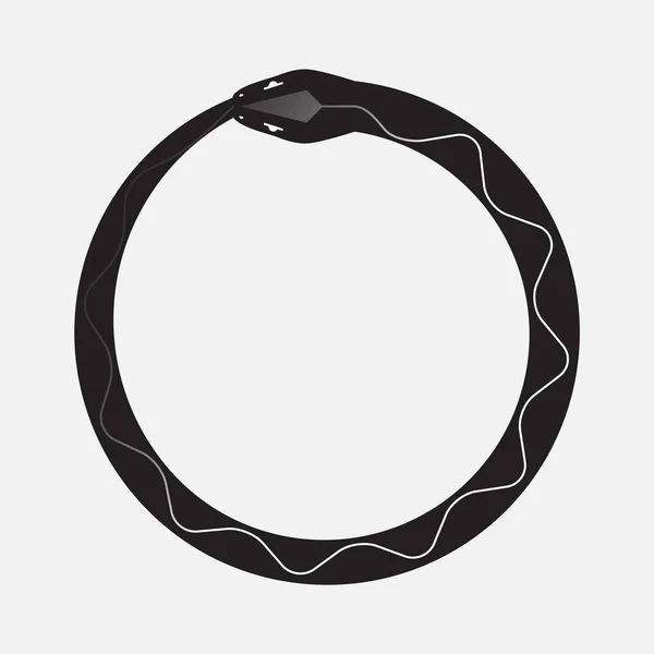 Het symbool van Ouroboros slang — Stockvector