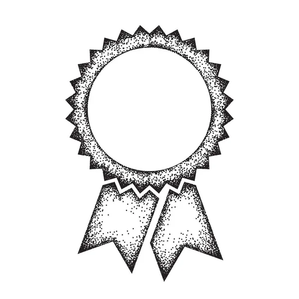Rozetta ikon, pointillizmus technika — Stock Vector