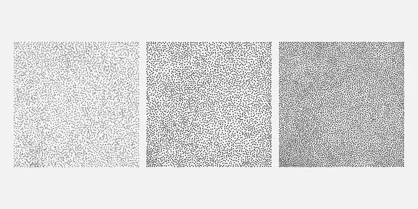 Cuadrado Hecho Puntos Conjunto Diferentes Elementos Diseño Blanco Negro Ilustración — Archivo Imágenes Vectoriales