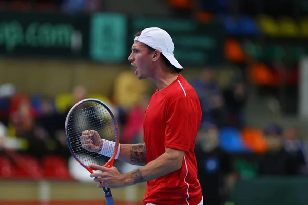 Davis Cup Bnp Paribas 2018 Rosja Austria Federacja Rosyjska Moskwa — Zdjęcie stockowe