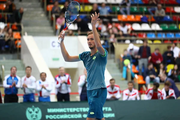 Davis Cup Bnp Paribas 2018 Ryssland Österrike Ryssland Moskva Luzhniki — Stockfoto