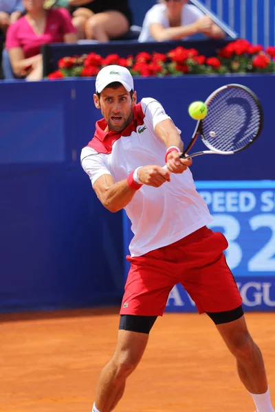 Turniej Tenisowy Atp Barcelona Open Bank Sabadell International Novak Djokovic Obraz Stockowy