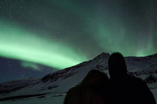 Aurora Boreal Norther Lights Islandia 2017 — Foto de Stock