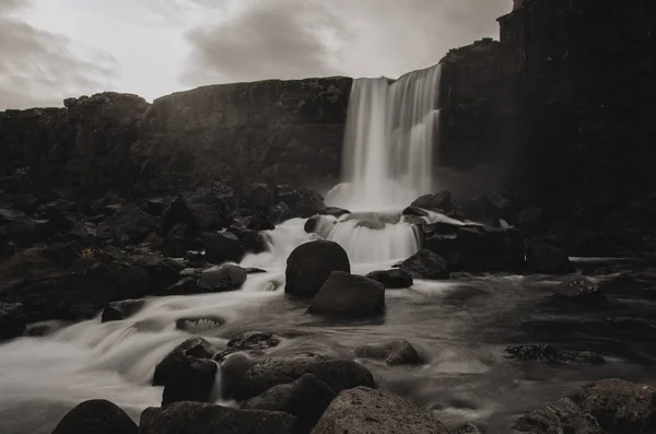 Cachoeira Oxarafoss na Islândia — Fotografia de Stock