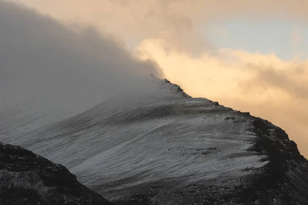 Sunset peak in Spring Iceland — Stock Photo, Image