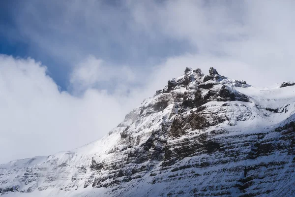 Rocky peak in spring Iceland — Stock Photo, Image