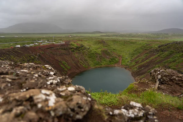 Kerid Crater Golden circle冰岛 — 图库照片