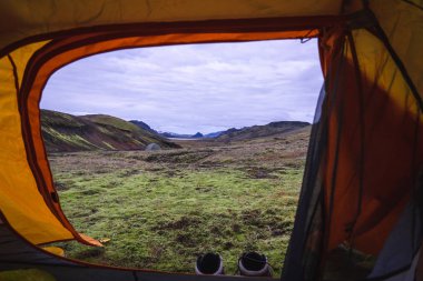 View in the morning from yellow tent August 2018