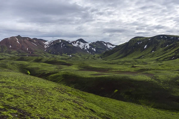 Visite dal trekking di Laugavegur negli altopiani islandesi — Foto Stock