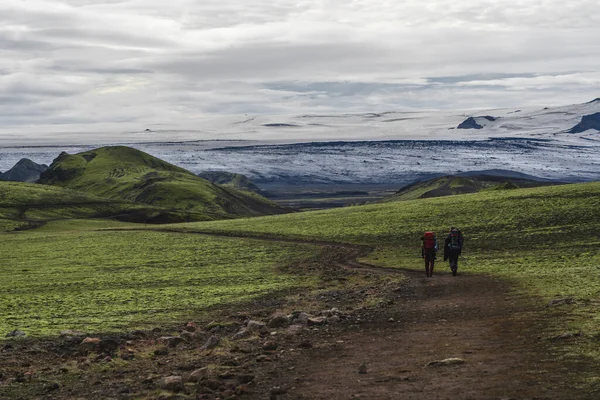 Vistas desde la caminata de Laugavegur en las tierras altas islandesas —  Fotos de Stock