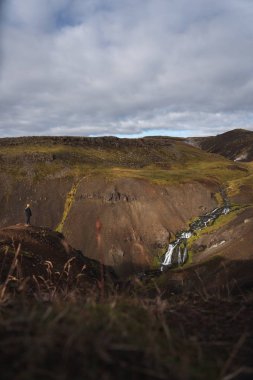 Reykjadalur Vadisi 'nin manzarası
