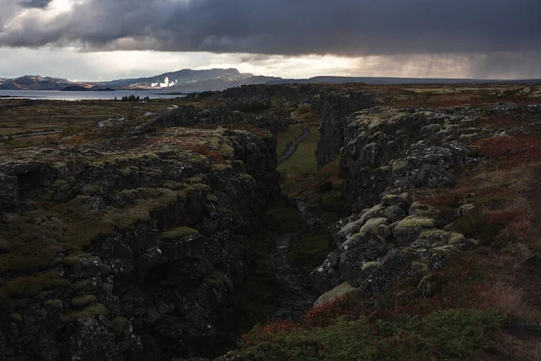 Logberg kontinentale Kluft zwischen Europa und Amerika — Stockfoto