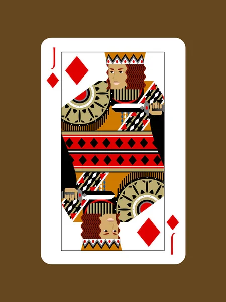 Cartão Casino Com Lozenge Simplesmente Ilustração Vetorial — Vetor de Stock