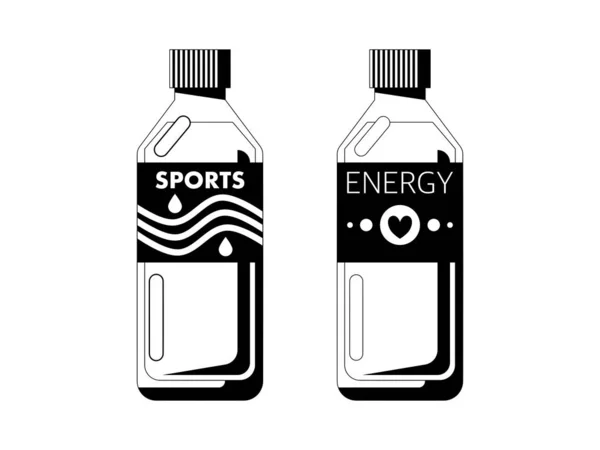 Sports Drinks Icons Simply Vector Illustration — Stock Vector