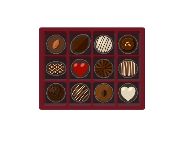 Modèle Bonbons Chocolat Illustration Vectorielle Simple — Image vectorielle