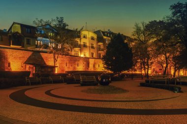 2017. 10. 20 Torun, Polonya eski pazar meydanında Torun. Polonya, astronom Nicolaus Copernicus doğum yeri en eski şehirlerinden torun var.