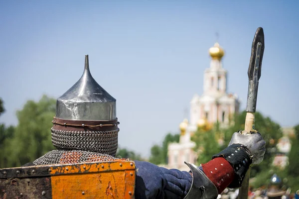 Рыцарь Зовет Битву — стоковое фото