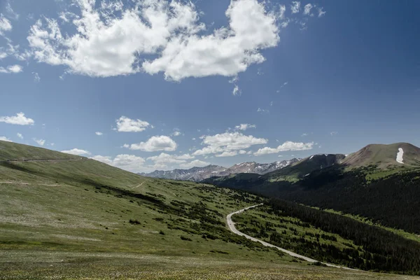 Clouds over the Rocky Mountains in Rocky Mountain National Park