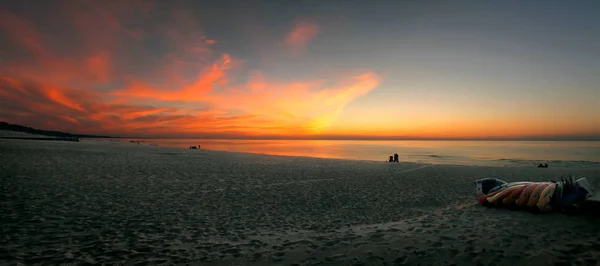 Sunset Beach Warren Dunes State Park Michigan — стокове фото