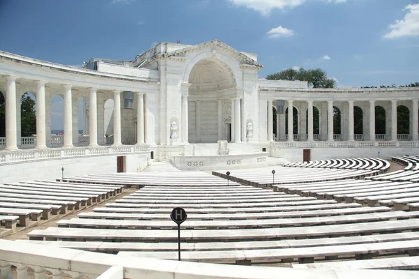 Arlington Memorial Amphitheater Lit Sunshine Summer Day — Stock Photo, Image