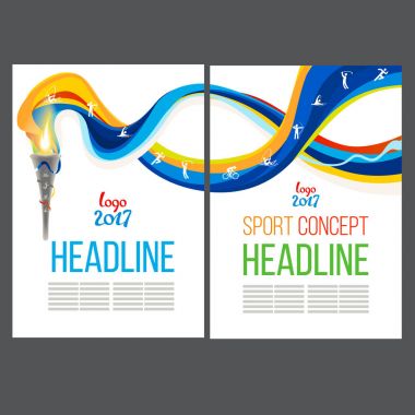 Soyut vektör şablon tasarımı, broşür, Web siteleri, sayfa