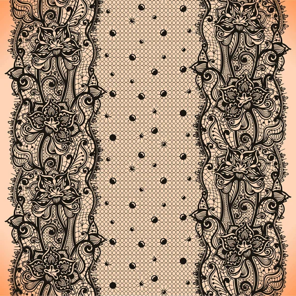 soyut dantel kurdele seamless modeli öğeleri çiçekli.