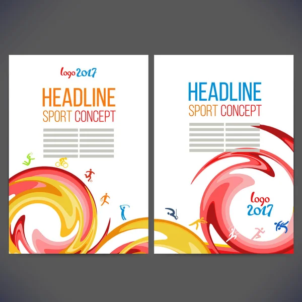 Soyut vektör şablon tasarımı, broşür, Web siteleri, sayfa