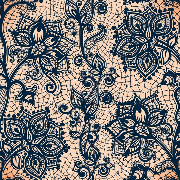 soyut dantel kurdele seamless modeli öğeleri çiçekli.