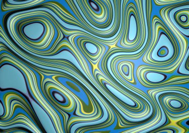 Soyut illüzyon görüntüsü soyut akış akışkan mürekkep arka planı mavi yeşil pastel rengi