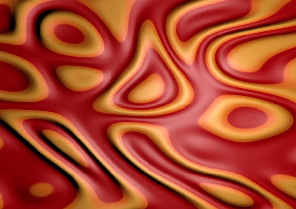 Soyut bir illüzyon görüntüsü akışkan mürekkep arkaplanı turuncu kırmızı pastel renkte.