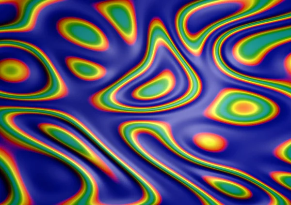 Soyut illüzyon görüntüsü soyut akışkan mürekkep arka planında mavi kırmızı, mor pastel renkte.