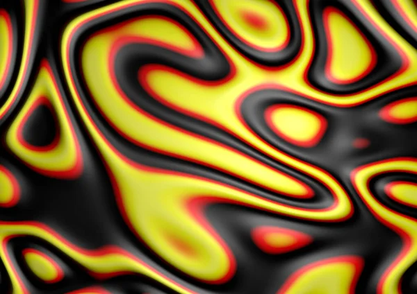 Soyut illüzyon görüntüsü soyut akışkan mürekkep arka planı sarı kırmızı siyah pastel renkte