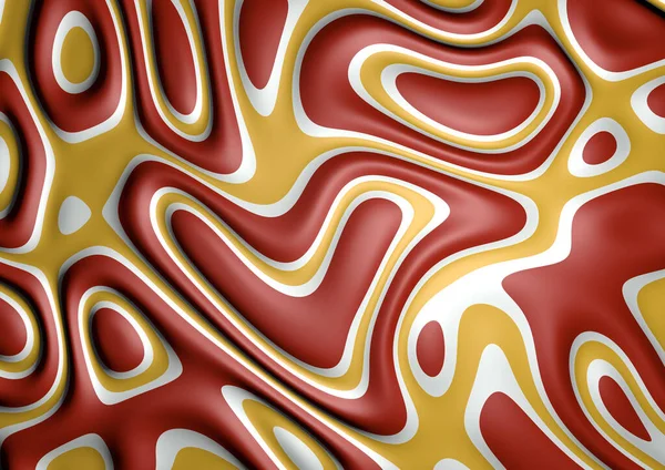 Soyut illüzyon görüntüsü soyut akışkan mürekkep arka planı kırmızı beyaz sarı pastel renkte