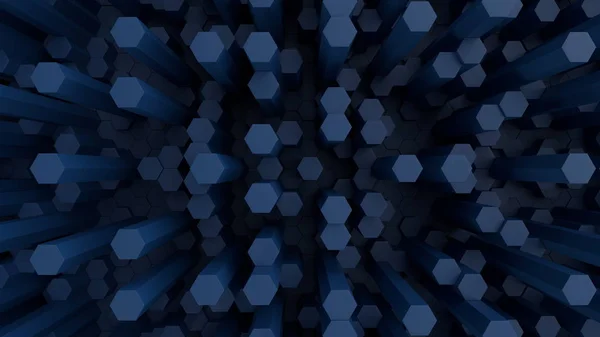 Extruded Hexagonal Background Stock Picture