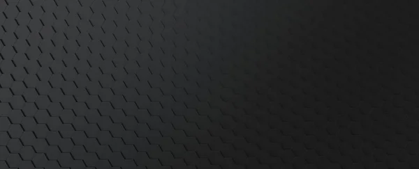 Hexagonal Black Background Texture Hexagonal Tiles Negative Space Technology Concept Stock Image
