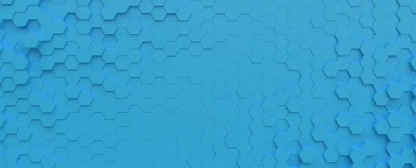 Hexagonal Light Blue Cyan Tiles Pattern Abstract Background Texture Illustration Stock Photo