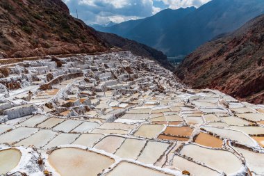 Güzel Maras Tuz Madenleri Peru Güney Amerika