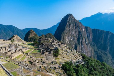 Machu Picchuperu Güney Amerika 'nın inanılmaz manzarası