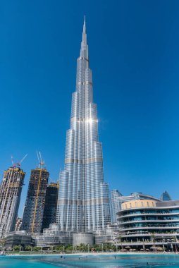 Güzel Burj Halife Dubai Uae 'deki en yüksek bina.