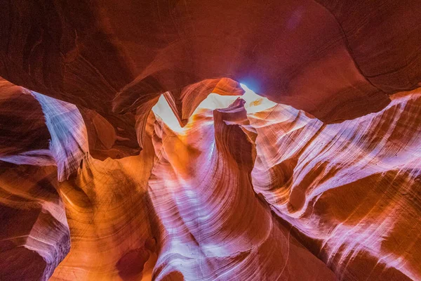 Καταπληκτική Θέα Του Antelope Canyon Αριζόνα Ηνωμένες Πολιτείες — Φωτογραφία Αρχείου