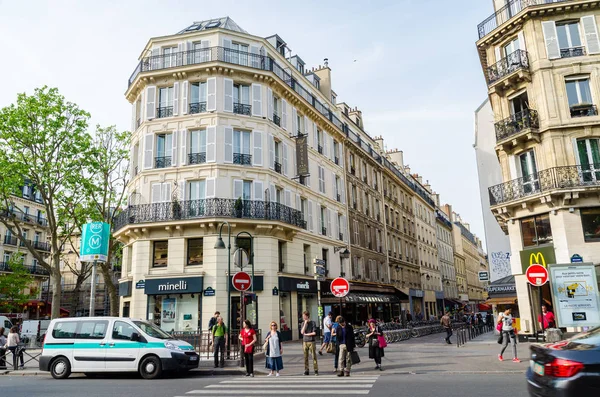 Gyönyörű Utcák Valahol Párizsban Franciaország — Stock Fotó