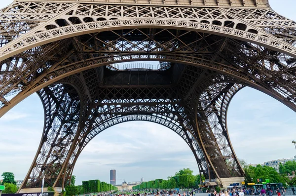 Csodálatos Építészeti Keret Eiffel Torony Párizsban Franciaország — Stock Fotó