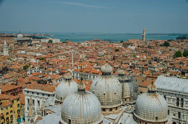 Hermosa Vista Basílica San Marco Desde San Marco Companile Venecia — Foto de Stock