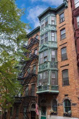 Boston Massachusetts Ma Usa 'daki Beacon Hill' in güzel manzarası.