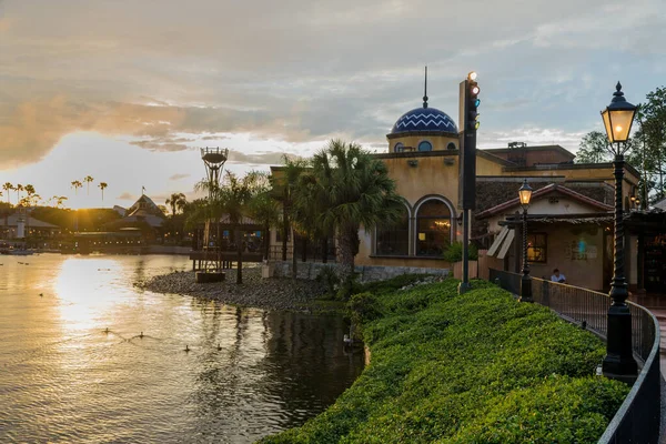 Epcot 'un Orlando Florida Usa' daki Disney parklarındaki güzel manzarası