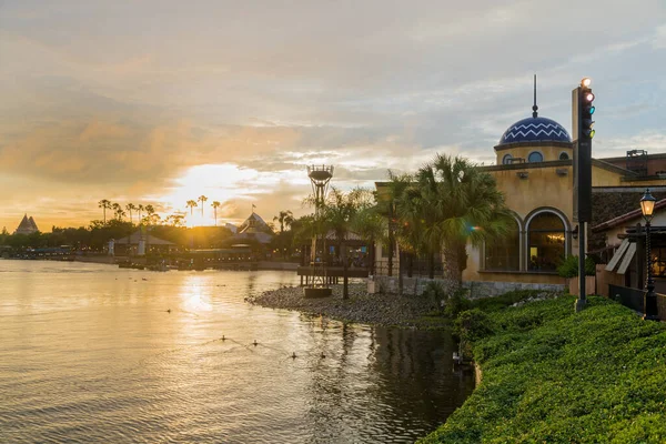 Epcot 'un Orlando Florida Usa' daki Disney parklarındaki güzel manzarası