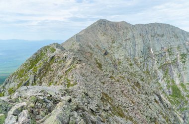 Kuzeydoğu Piscataquis Maine ABD Katahdin Dağı 'nın Bıçak Kenar Yolu' nun inanılmaz manzarası